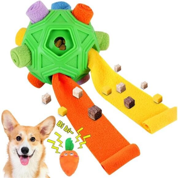 Dog Snuffle Ball-Interactive Puzzle Dog Toys Encourage Natural Foraging Skills - Picture 1 of 8